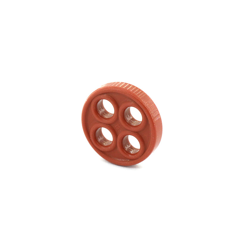 Four hole rubber pad